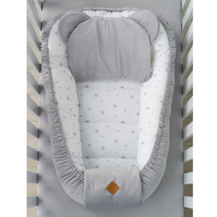 Avis Cocon bébé matelassé velvet - nid réducteur de lit, STELLA Sevira Kids 2