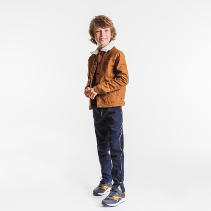 Avis Blouson en toile doublée et col fourrure marron garçon OKAIDI 1