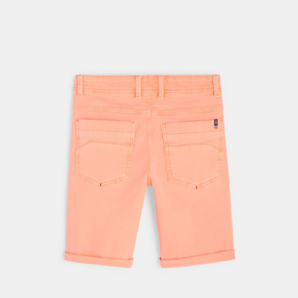 Avis Bermuda slim en toile hyperstretch fluo orange garçon OKAIDI 5