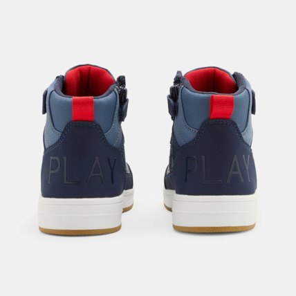 Avis Baskets mid bimatières lacets et scratch bleues garçon OKAIDI 4