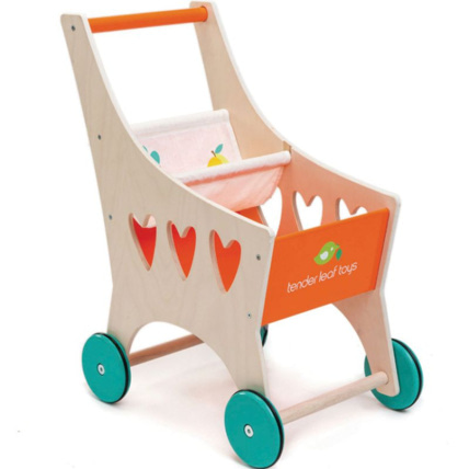 Avis Chariot de courses en bois Tender Leaf 1