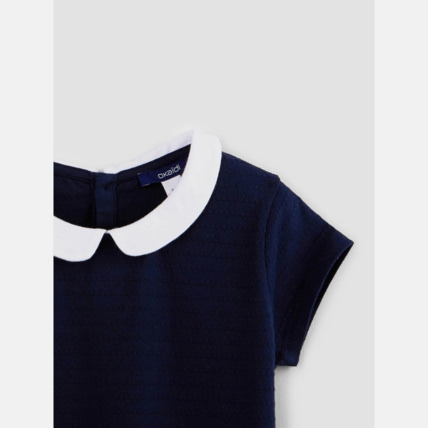 Avis T-shirt col Claudine bleu fille OKAIDI 3
