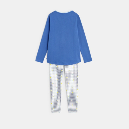 Avis Pyjama 2 pièces en jersey bleu fille OKAIDI 4