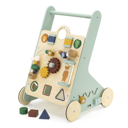 Avis Chariot d'activité en bois à pousser animaux Trixie 1