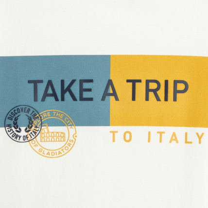 Avis T-shirt à message "take a trip" blanc garçon OKAIDI 2