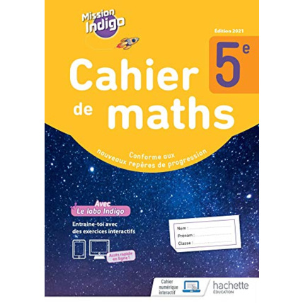 Avis Mission Indigo 5e - cahier d'activités - Ed. 2021 Hachette Éducation 1
