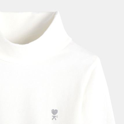 Avis T-shirt col roulé blanc fille OKAIDI 3