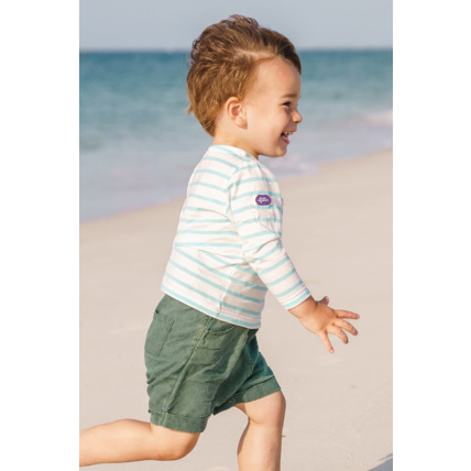Avis Marinière avec écussons Armor-lux X Les Mini Mondes - Milk/Mykonos ARMOR-LUX 3