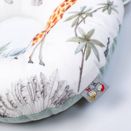 Avis Coussin anti tête plate en coton et velvet, Safari Sevira Kids 2