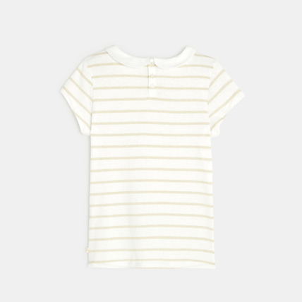 Avis T-shirt col Claudine blanc fille OKAIDI 4