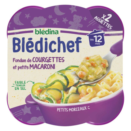 Avis BLEDICHEF Fondue de courgettes et petits macaroni Blédina 1