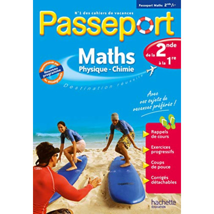 Avis Passeport - Maths-Physique-Chimie de la 2de à la 1re - Cahier de vacances 2023 Hachette Éducation 1