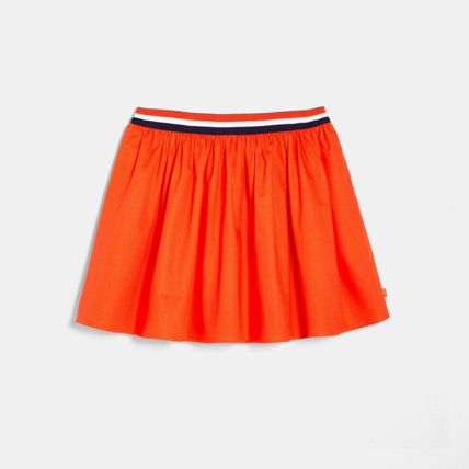Avis Jupe patineuse en toile orange fille OKAIDI 3