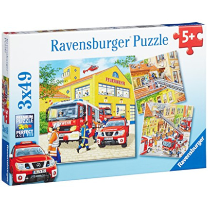 Avis Puzzle Enfant Classique - Les Pompiers au Travail - 3x49 pièces RAVENSBURGER 1