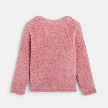 Avis Sweat en fausse fourrure rose fille OKAIDI 3
