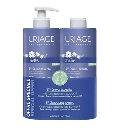 Avis Lot de 2 Bébé 1ère crème lavante Uriage 1
