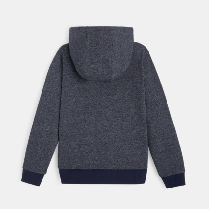 Avis Sweat zippé à capuche en molleton chiné bleu garçon OKAIDI 4