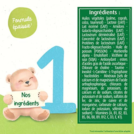 Avis Lait en Poudre pour Bébé, 1er âge, Formule Epaissie Blédina 5