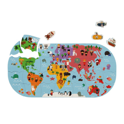 Avis Puzzle Carte des explorateurs du bain JANOD 1