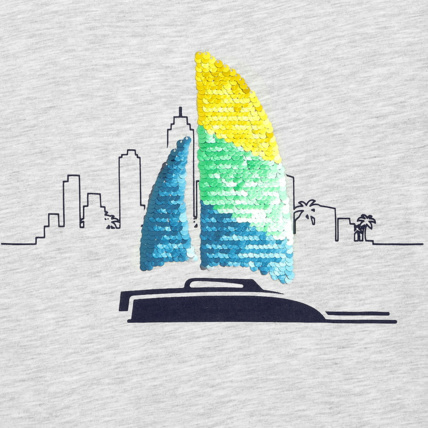 Avis T-shirt à sequins magiques gris garçon OKAIDI 2