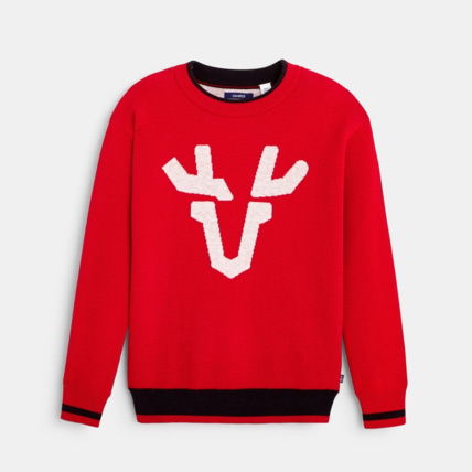 Avis Pull à motif élan picto rouge garçon OKAIDI 1