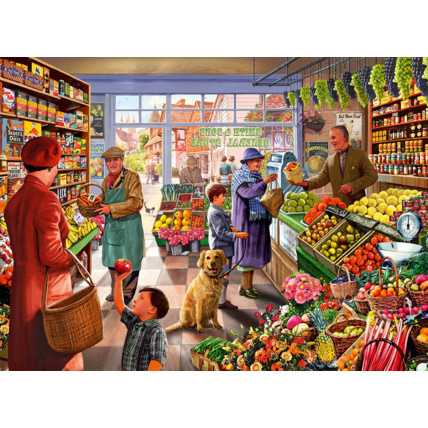 Avis Puzzle Village Greengrocer BLUEBIRD PUZZLE 1
