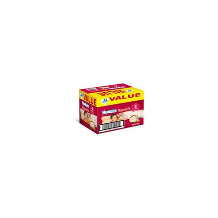 Avis HUGGIES Natural Fit T4 714 kg VALUE BOX de 64 couches HUGGIES 1