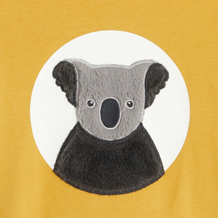 Avis T-shirt manches longues à motif peluche Koala jaune fille OKAIDI 2
