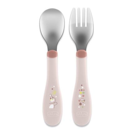 Avis Couverts inox - Fourchette et cuillère 18M+ Chicco 2