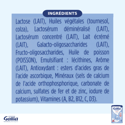 Avis Lait Calisma Junior 4 Laboratoire Gallia 6
