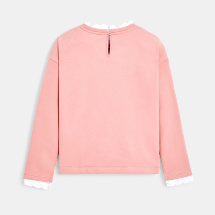 Avis Sweat-shirt à col collerette rose fille OKAIDI 4