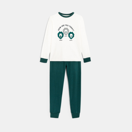 Avis Pyjama 2 pièces en jersey vert garçon OKAIDI 1
