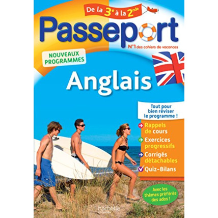 Avis Passeport - Anglais de la 3e à la 2de - Cahier de vacances Hachette Éducation 1
