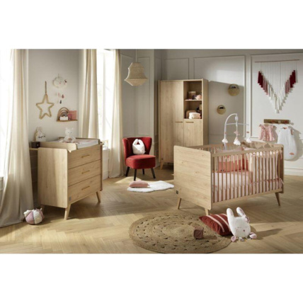 Avis Chambre Trio Arty Lit bébé évolutif + Commode + Armoire Sauthon 1
