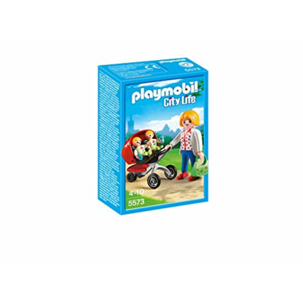 Avis Playmobil City Life - Maman avec jumeaux et landau PLAYMOBIL 1