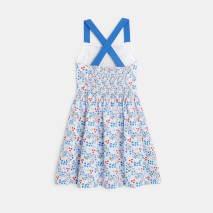 Avis Robe fleurie à bretelles bleue fille OKAIDI 3
