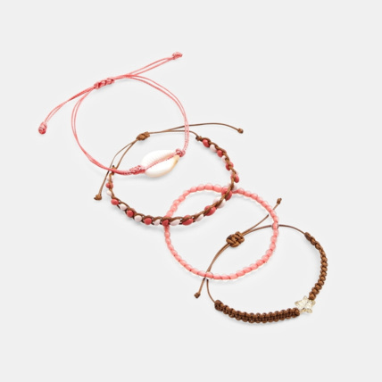 Avis Bracelets tressés et perles fantaisie rose fille OKAIDI 1