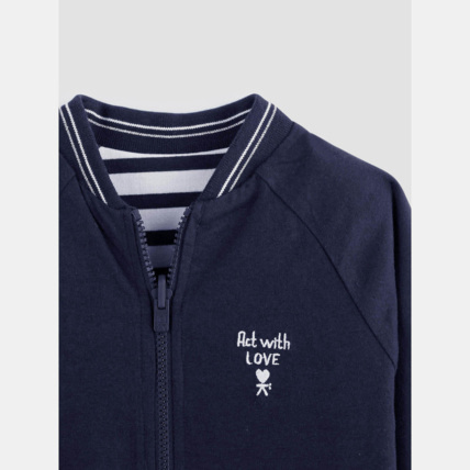 Avis Sweat-shirt réversible bleu fille OKAIDI 4