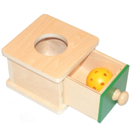 Avis Boite à forme avec tiroir et boule ambiance montessori 1