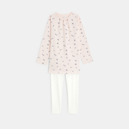 Avis Pyjama 2 pièces en jersey à petits motifs Papillon rose fille OKAIDI 2