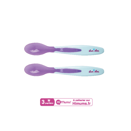 Avis Set de 2 cuillères premier repas thermosensibles Luc et Léa 1