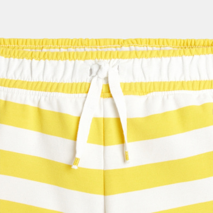Avis Short en molleton rayé jaune fille OKAIDI 3