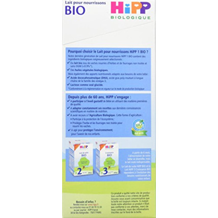 Avis Lait Bio 1er âge HIPP 3