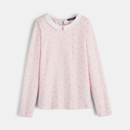 Avis T-shirt col Claudine rose fille OKAIDI 1