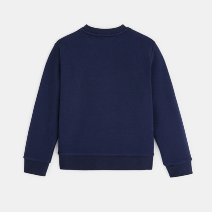 Avis Sweat-shirt à message "I don't mind the cold" bleu garçon OKAIDI 3