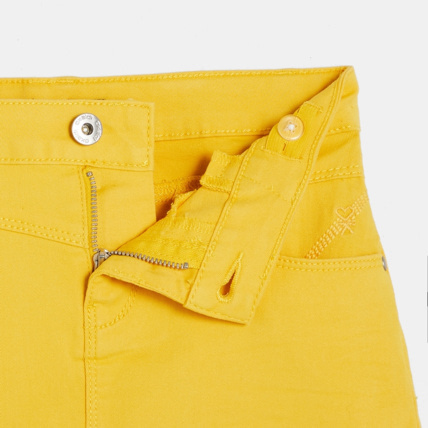 Avis Mini-jupe ceinturée jaune fille OKAIDI 4