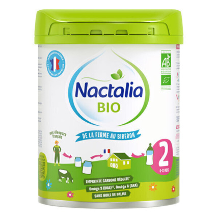 Avis Lait bio infantile 2ème âge 6-12 mois Nactalia BIO 1