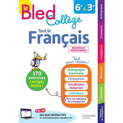 Avis Bled Français Collège Hachette Éducation 1