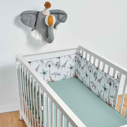 Avis Trophée mural enfant en lin, Éléphant de cirque gris Sevira Kids 8