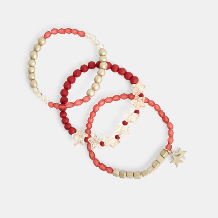 Avis Lot de 3 bracelets noir et or fille OKAIDI 1